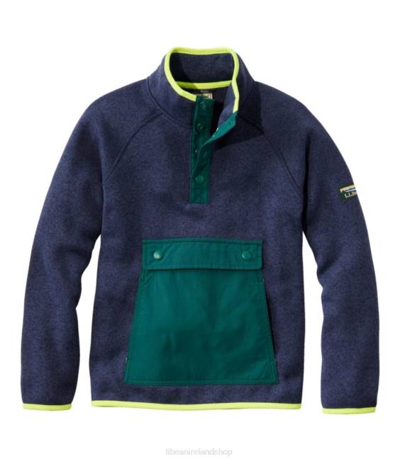 LLBean Sweater Fleece Kids J46J4666 Clothing Bright Navy