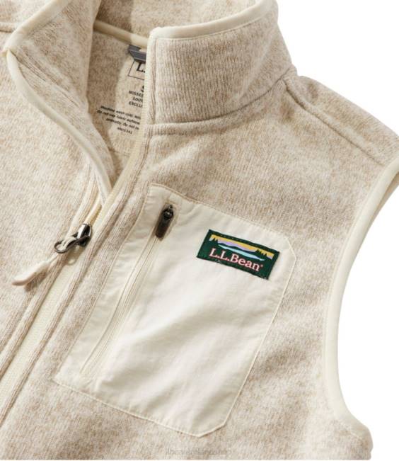 LLBean Sweater Fleece Long Vest Women J46J5887 Outerwear Sailcloth