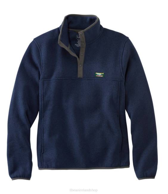 LLBean Sweater Fleece Pullover Men J46J6680 Outerwear Bright Navy