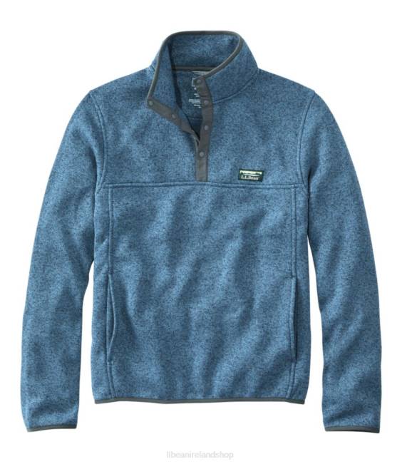 LLBean Sweater Fleece Pullover Men J46J7055 Outerwear Iron Blue