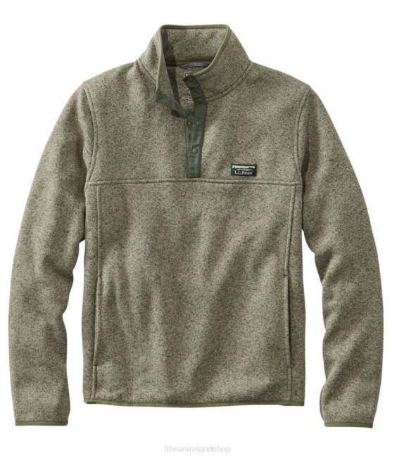 LLBean Sweater Fleece Pullover Men J46J7220 Outerwear Eucalyptus