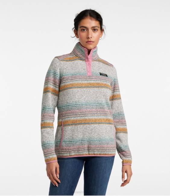 LLBean Sweater Fleece Pullover Women J46J6616 Clothing Landscape
