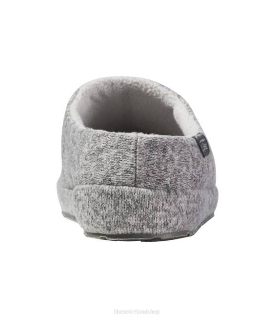 LLBean Sweater Fleece Slipper Scuff Women J46J967 Footwear Gray Heather