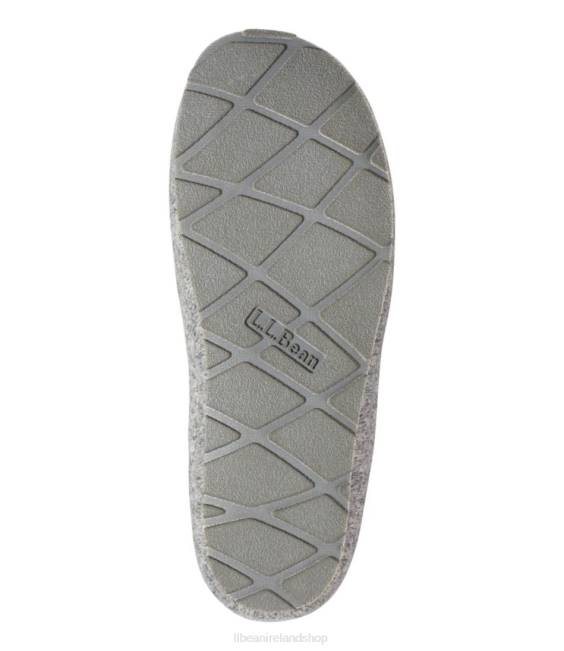 LLBean Sweater Fleece Slipper Scuff Women J46J967 Footwear Gray Heather