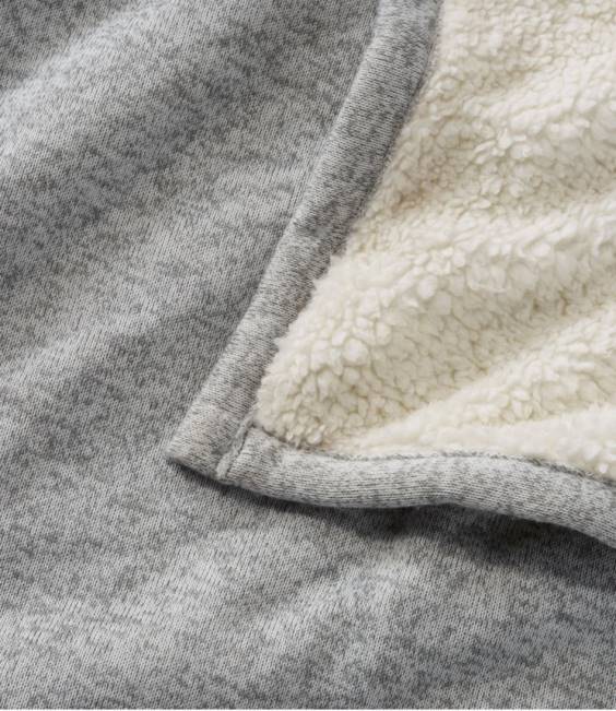 LLBean Sweater Fleece Throw Unisex J46J2658 Bedding Frost Gray Heather