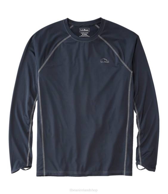 LLBean Swift River Cooling Rash Guard Men J46J238 Clothing Carbon Navy