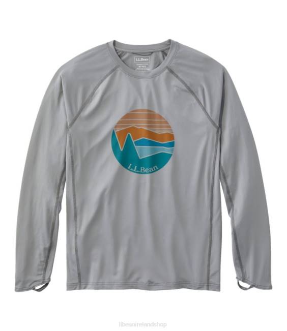 LLBean Swift River Cooling Rash Guard Men J46J3127 Clothing Graystone Circle Katahdin