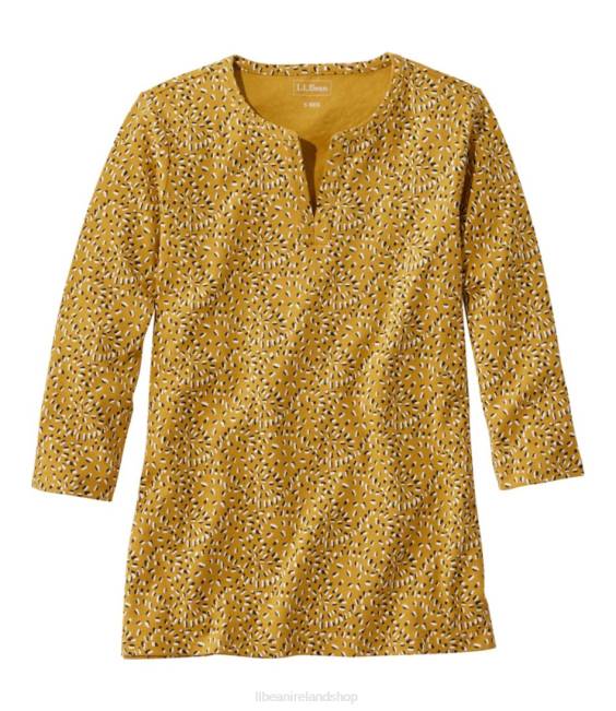 LLBean Tee Women J46J4640 Clothing Gold Confetti Dot