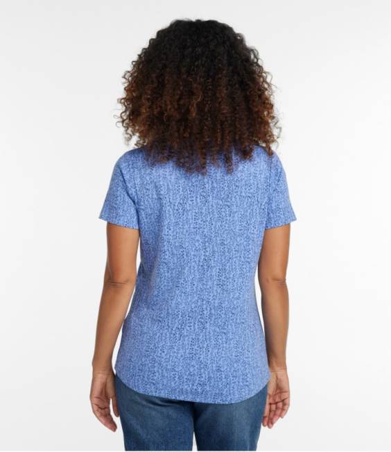 LLBean Tee Women J46J5012 Clothing Warm Coral/Blush Geo