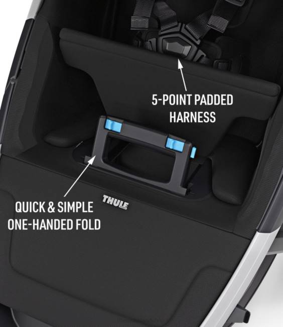 LLBean Thule Spring Stroller Unisex J46J5330 Outdoor Equipment Shadow Gray