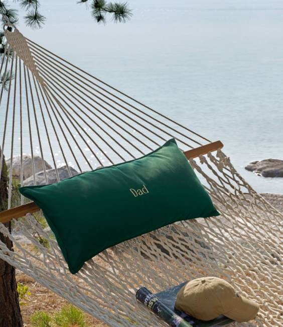 LLBean Traditional Hammock Pillow Unisex J46J2592 Backyard  Patio Navy