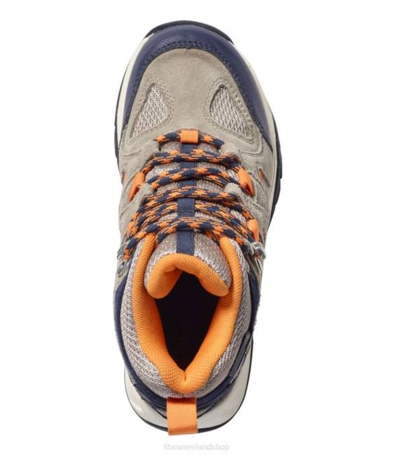 LLBean Trail Model Hikers Kids J46J1082 Footwear River Rock/Classic Navy