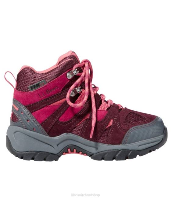 LLBean Trail Model Hikers Kids J46J6705 Footwear Black Cherry