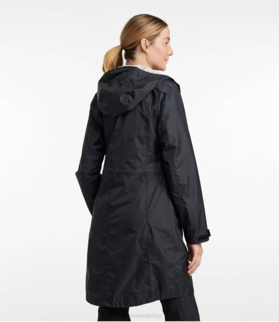 LLBean Trail Model Rain Coat Women J46J3621 Outerwear Black