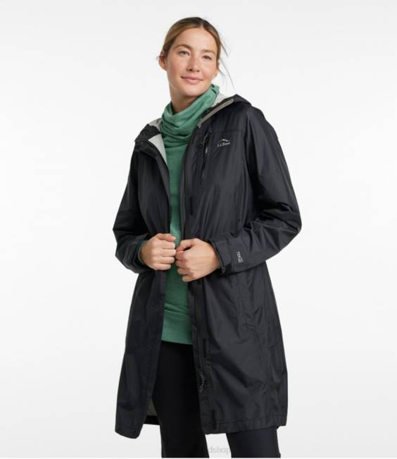 LLBean Trail Model Rain Coat Women J46J855 Outerwear Nautical Navy