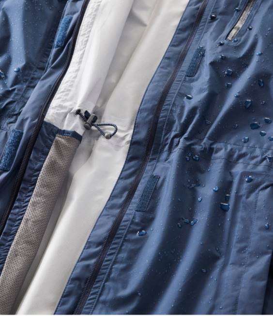 LLBean Trail Model Rain Coat Women J46J855 Outerwear Nautical Navy