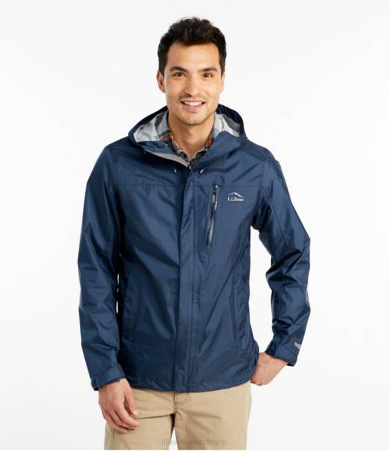 LLBean Trail Model Rain Jacket Men J46J4725 Outerwear Deep Sapphire
