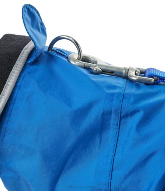 LLBean Trail Model Rain Jacket for Dogs Unisex J46J1950 Home Goods Deep Sapphire