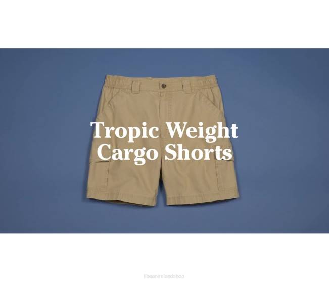 LLBean Tropic-Weight Cargo Shorts Men J46J4705 Clothing Stone