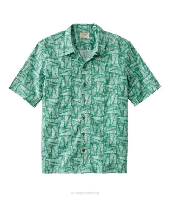 LLBean Tropics Shirt Men J46J6904 Clothing Clover Abstract Geo