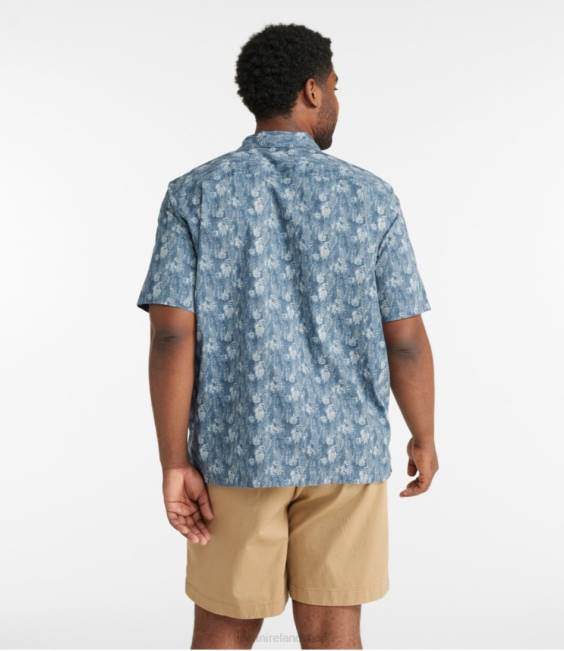 LLBean Tropics Shirt Men J46J6904 Clothing Clover Abstract Geo
