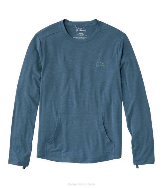 LLBean Tropicwear Comfort Crew Men J46J3297 Clothing Dusk Blue