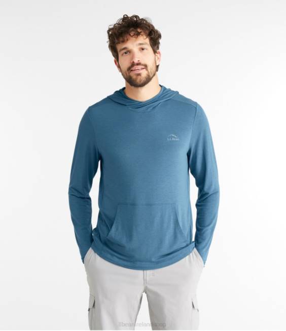 LLBean Tropicwear Comfort Hoodie Men J46J1285 Clothing Pale Turquoise