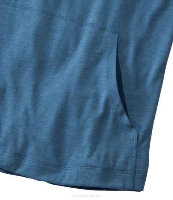 LLBean Tropicwear Comfort Hoodie Men J46J3881 Clothing Dusk Blue