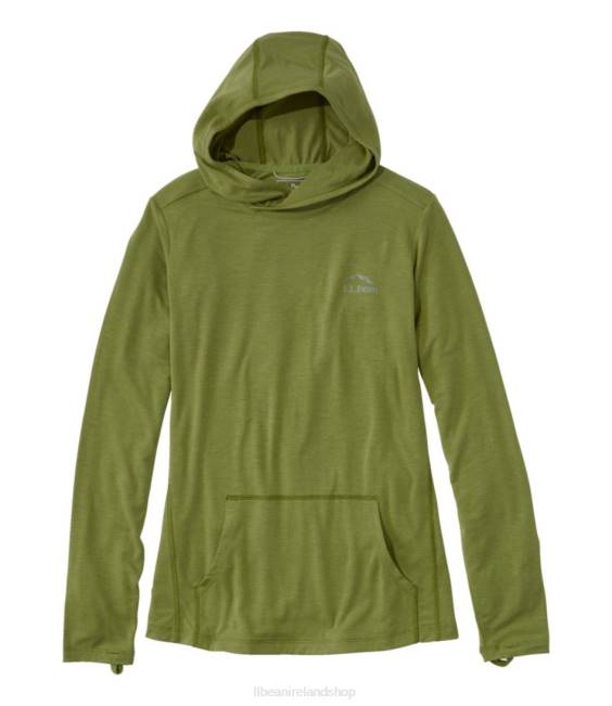 LLBean Tropicwear Comfort Hoodie Women J46J5258 Clothing Fern