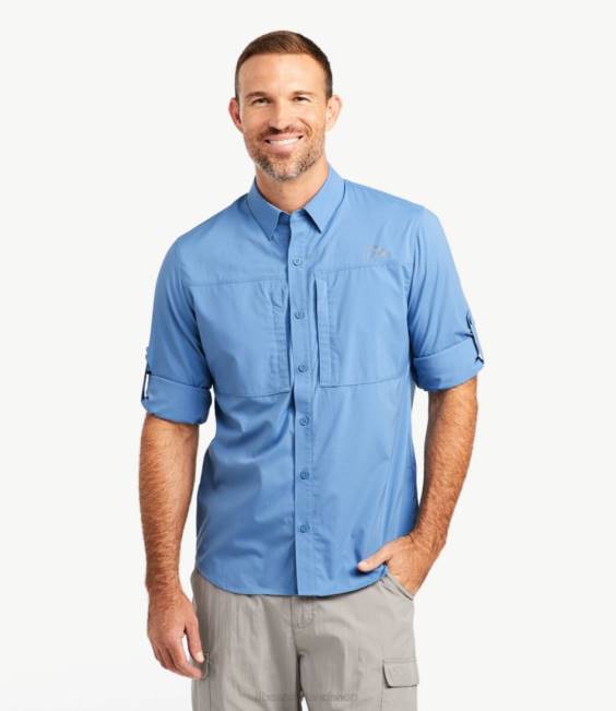 LLBean Tropicwear Pro Stretch Shirt Men J46J462 Clothing Sea Pine
