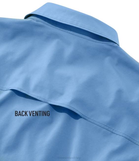 LLBean Tropicwear Pro Stretch Shirt Men J46J4902 Clothing Anchor Gray