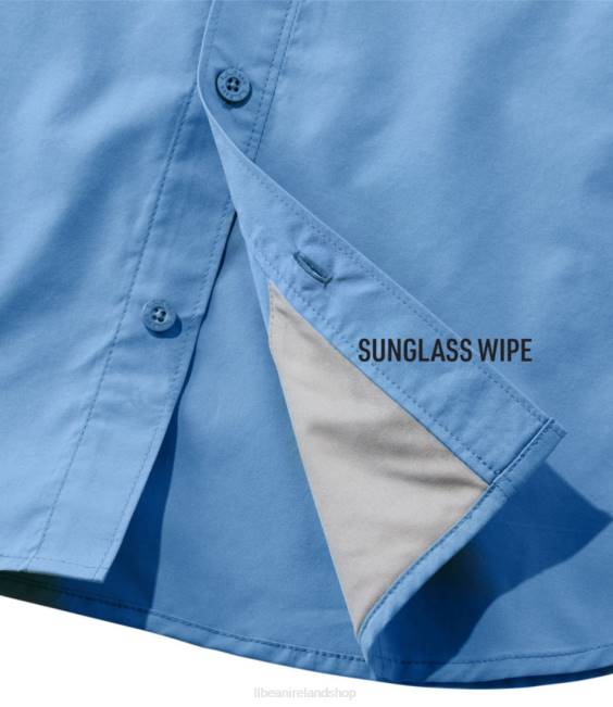 LLBean Tropicwear Pro Stretch Shirt Men J46J4902 Clothing Anchor Gray