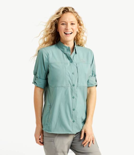 LLBean Tropicwear Pro Stretch Shirt Women J46J3314 Clothing Skylight