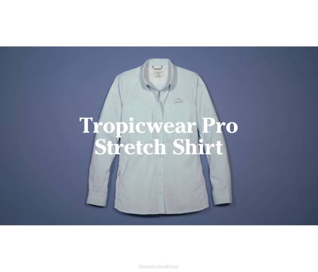LLBean Tropicwear Pro Stretch Shirt Women J46J3314 Clothing Skylight