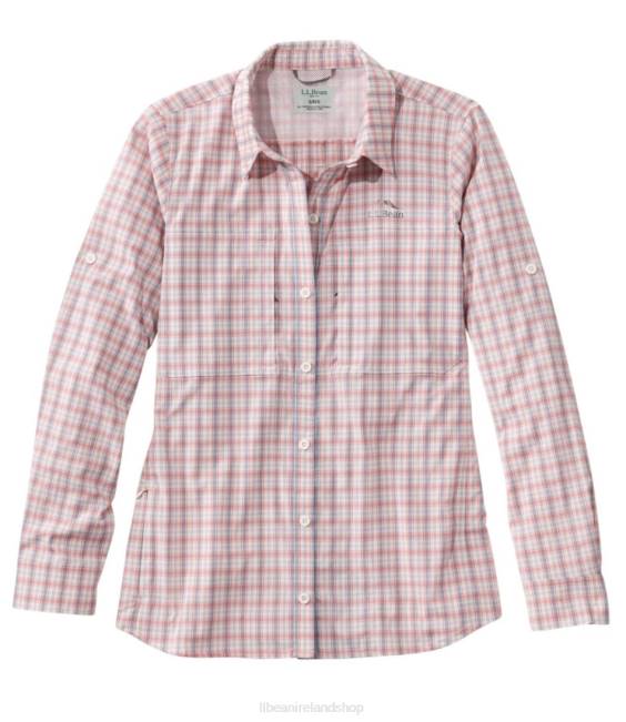 LLBean Tropicwear Pro Stretch Shirt Women J46J3390 Clothing Sunlit Coral