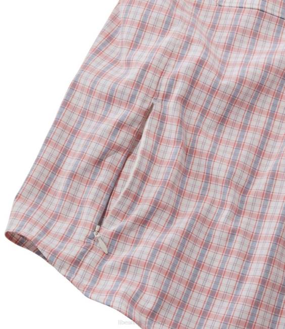LLBean Tropicwear Pro Stretch Shirt Women J46J3390 Clothing Sunlit Coral