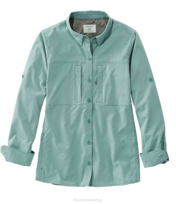 LLBean Tropicwear Pro Stretch Shirt Women J46J438 Clothing Sea Pine