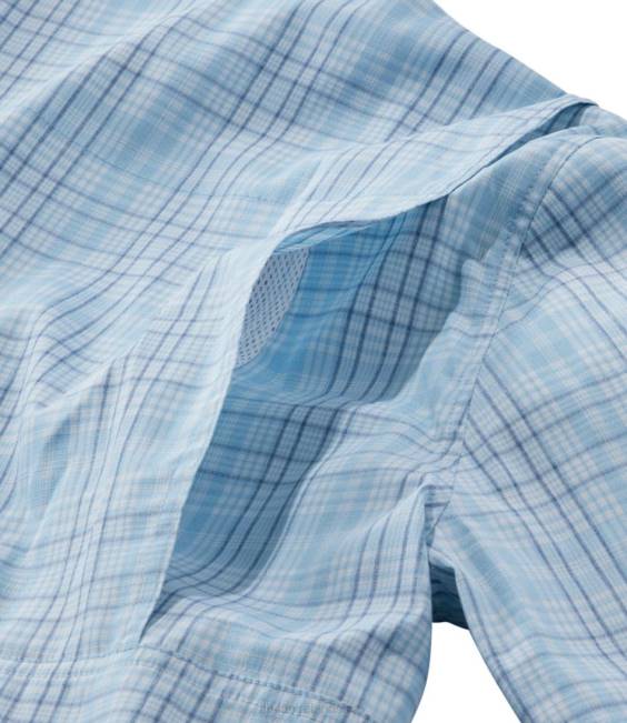 LLBean Tropicwear Shirt Men J46J1535 Clothing Surf Blue
