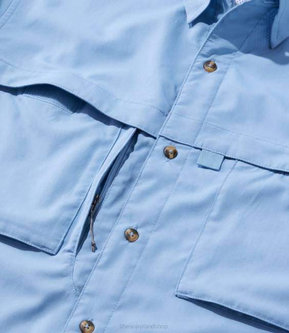 LLBean Tropicwear Shirt Men J46J5788 Clothing Soft Blue