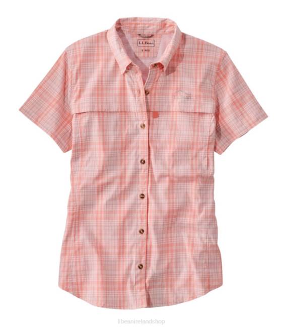 LLBean Tropicwear Shirt Women J46J360 Clothing Warm Coral