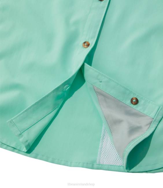 LLBean Tropicwear Shirt Women J46J3843 Clothing Mineral Blue