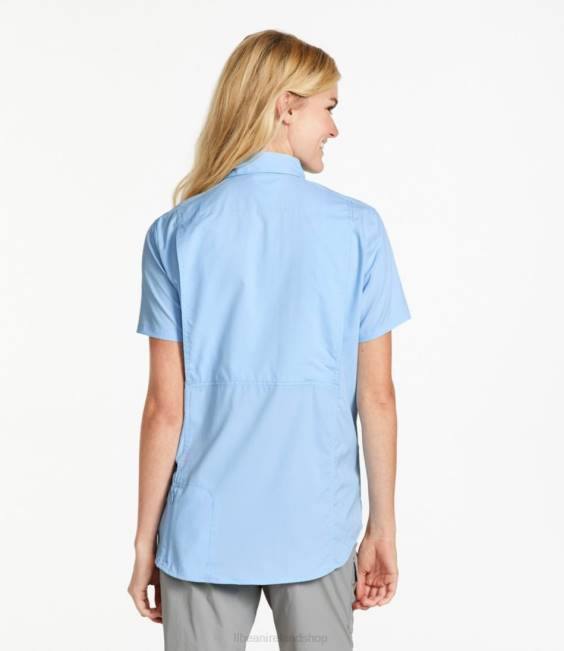 LLBean Tropicwear Shirt Women J46J4764 Clothing Lapis Quartz