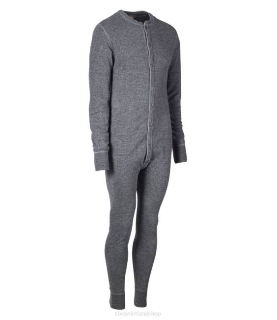 LLBean Two-Layer Union Suit Men J46J3575 Clothing Charcoal