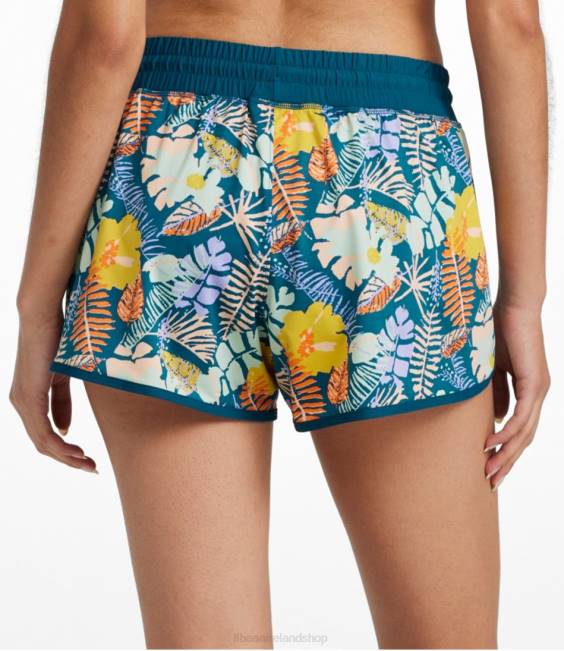 LLBean UPF 50+ Knit Shorts Women J46J486 Clothing Multi Palms