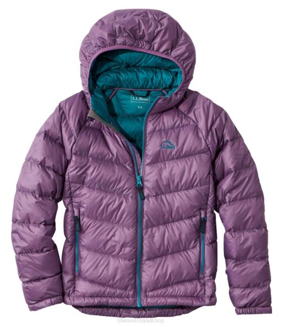 LLBean Ultralight 650 Down Jacket Kids J46J7224 Outerwear Violet Chalk
