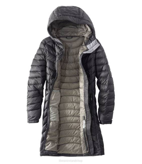 LLBean Ultralight 850 Down Hooded Coat Women J46J3629 Outerwear Dark Plum