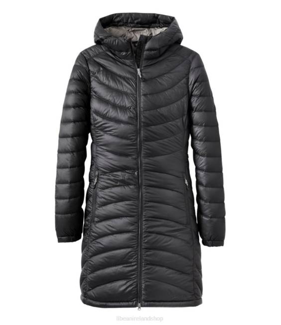 LLBean Ultralight 850 Down Hooded Coat Women J46J5099 Outerwear Black