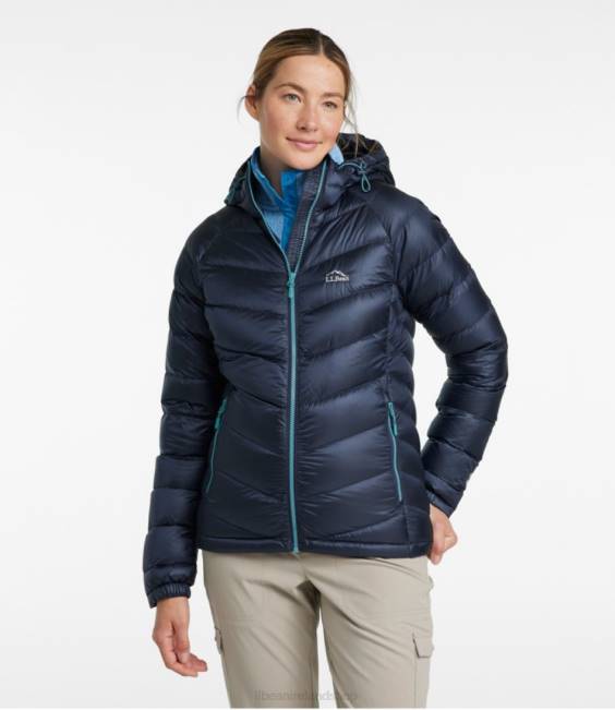 LLBean Ultralight 850 Down Hooded Jacket Women J46J842 Outerwear Sugarplum