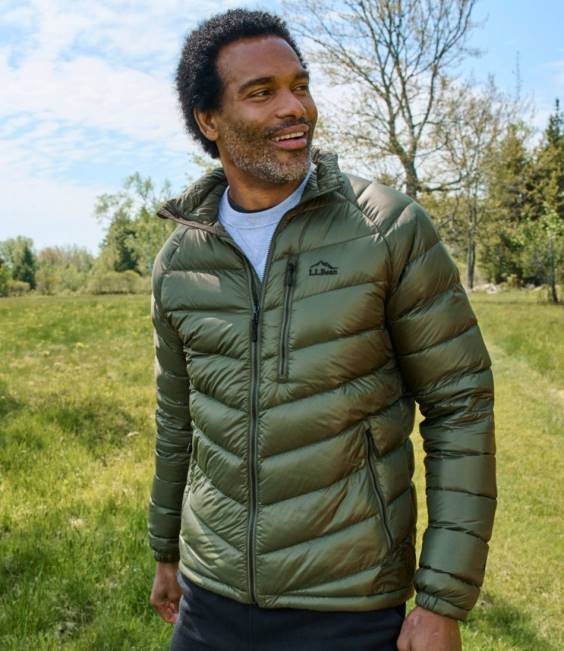 LLBean Ultralight 850 Down Jacket Men J46J4940 Outerwear Thyme