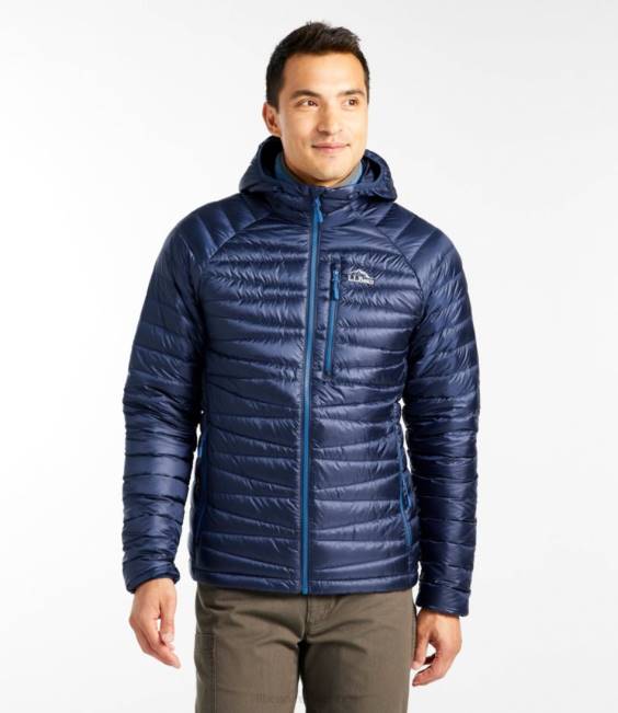 LLBean Ultralight 850 Down Sweater Hooded Jacket Men J46J4975 Outerwear Rain Forest